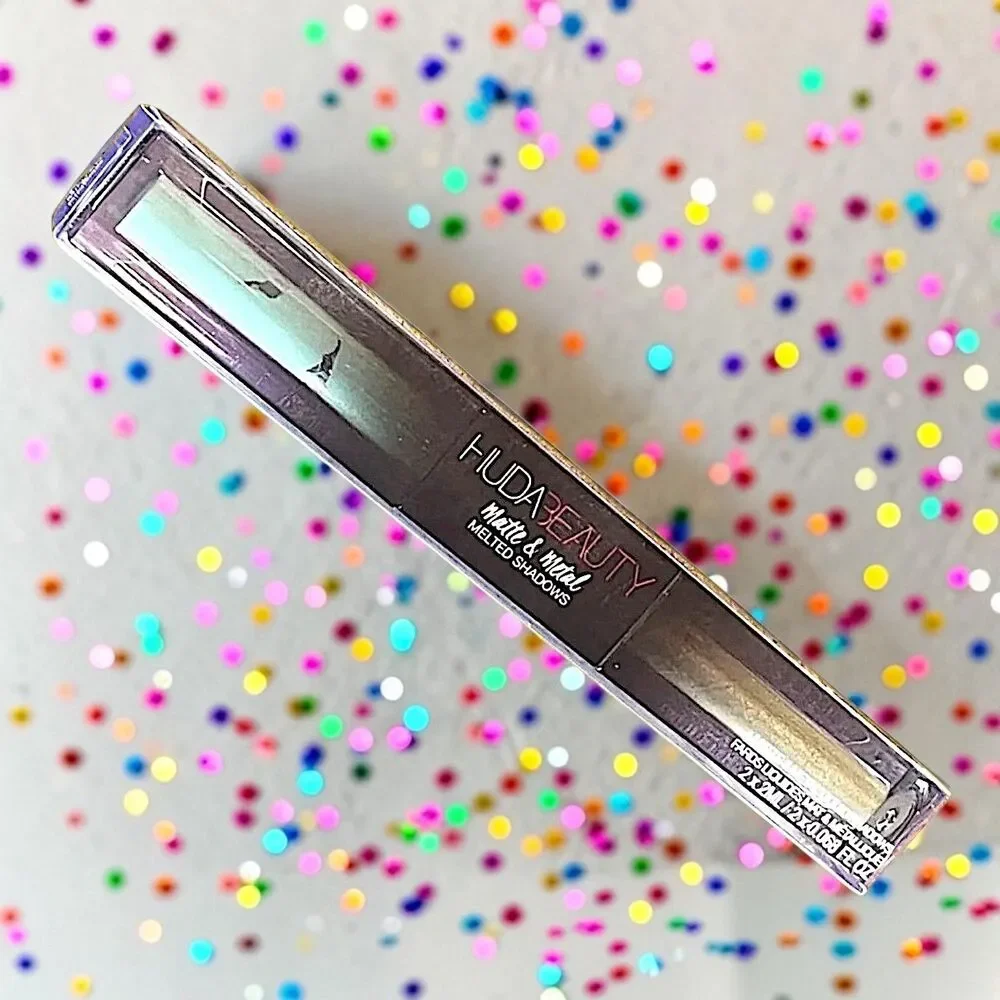 Huda Beauty Matte & Metal Melted Liquid Eyeshadows Minted & Dinero NIB